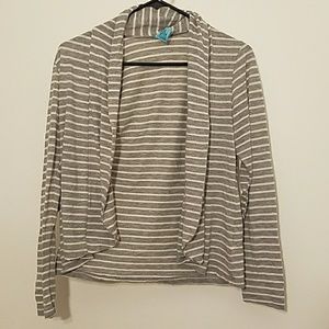 Long sleeve striped cardigan